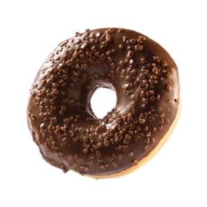 Donut z polewą czekoladową luz