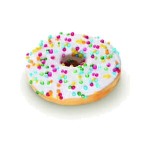 Donut z groszkami