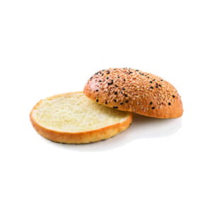 Bułka hamburgerowa z sezamem i czarnuszką