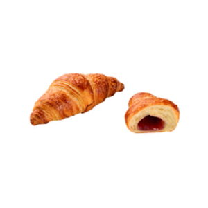Croissant z nadzieniem malinowym