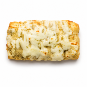 Zapiekaccia z mozzarellą, masłem czosnkowym i ziołami