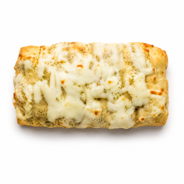 Zapiekaccia z mozzarellą, masłem czosnkowym i ziołami